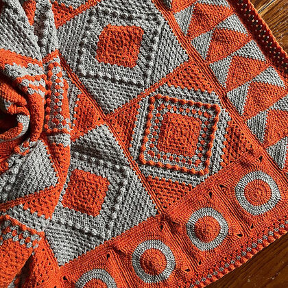time travellers crochet blanket